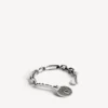 Pulseira «Neverlost» para homem em prata antiga