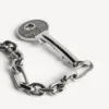 Pulseira «Neverlost» para homem em prata antiga