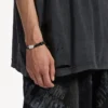 Pulseira Saint-Germain em renda preta/branca/prata brilhante