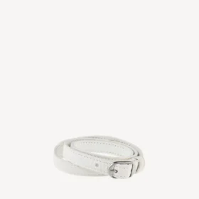 Pulseira tripla feminina «City» em branco ótico/prata brilhante