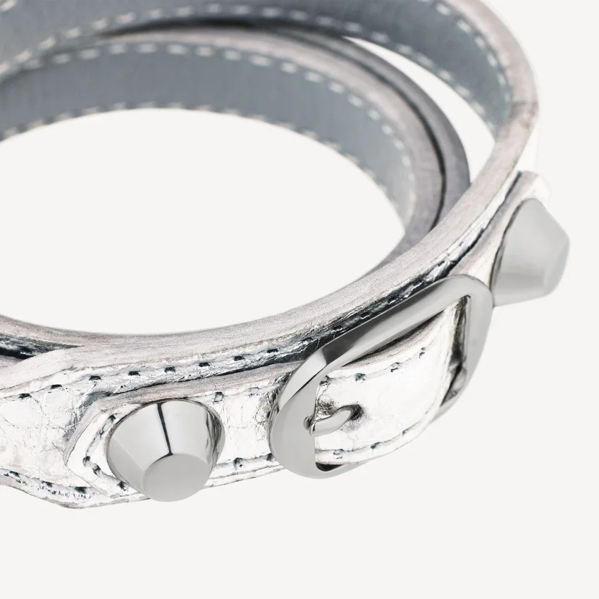 Pulseira tripla urbana para mulher em prata Pulseira tripla urbana para mulher em prata