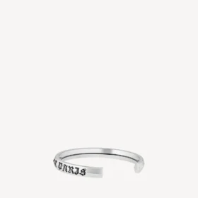 Punho Melrose para homem em prata antiga