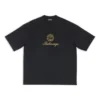 Qixi Crest T-shirt, corte médio, “Preto” 612966TMVL41075