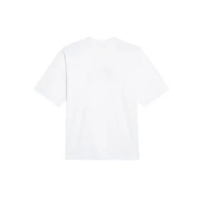 Roupa de ginásio, manga curta, corte largo, branca 620941TIVD59000