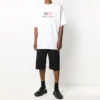 Roupa de ginástica, corte largo, manga curta, branca 620969TIVD59000
