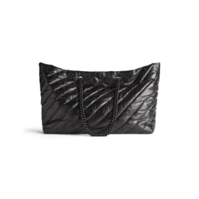 Saco Tote Grande Crush, acolchoado, “Preto” 7717182AAWW1000