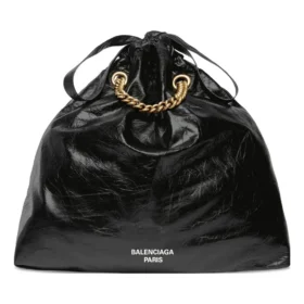 Saco Tote Médio Crush «Preto» 742941210IT1000