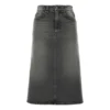 Saia em linha A FW21 «Denim cinzento desbotado» 646913TBP477767