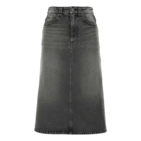 Saia em linha A FW21 «Denim cinzento desbotado» 646913TBP477767