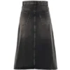 Saia em linha A FW21 «Denim cinzento desbotado» 646913TBP477767