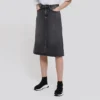 Saia em linha A FW21 «Denim cinzento desbotado» 646913TBP477767