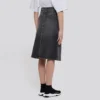 Saia em linha A FW21 «Denim cinzento desbotado» 646913TBP477767
