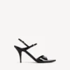 Sandália feminina «Avenue Bow» em preto/prateado