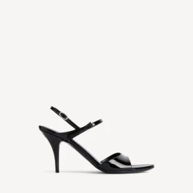 Sandália feminina «Avenue Bow» em preto/prateado