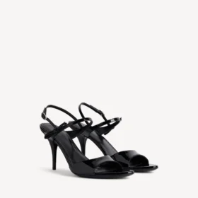 Sandália feminina «Avenue Bow» em preto/prateado
