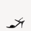 Sandália feminina «Avenue Bow» em preto/prateado