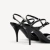 Sandália feminina «Avenue Bow» em preto/prateado