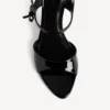 Sandália feminina «Avenue Bow» em preto/prateado