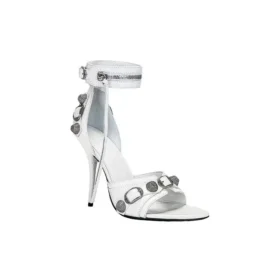Sandálias Cagole 110 mm «White Arena Lambskin» 743057WAD4E9081