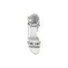 Sandálias Cagole 110 mm «White Arena Lambskin» 743057WAD4E9081
