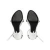 Sandálias Cagole 110 mm «White Arena Lambskin» 743057WAD4E9081