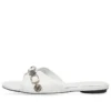 Sandálias Cagole «White Arena Lambskin» 694342WAD4E9081