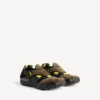 Sandálias de caminhada para homem em cinzento-escuro/preto/amarelo néon