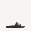 Sandálias de piscina para homem em preto/branco