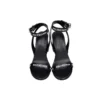 Sandálias de saltos com logótipo por toda a parte «Preto» 630041WBAE11090