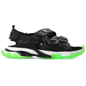 Sandálias de Track «Sola Transparente Preto Verde Branco» 655954W2CC41038