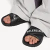 Sandálias desportivas de piscina para homem em preto/branco
