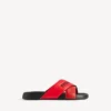 Sandálias desportivas de piscina para homem em preto/vermelho