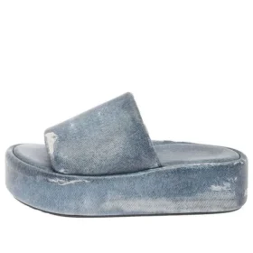 Sandálias Rise «Couro com Estampado de Denim» 656960WBMA14000