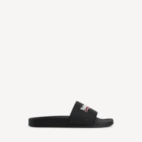 Sandálias tipo chinelo de piscina para homem em preto