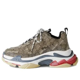 Sapatilha Balenciaga x Gucci Triple S «The Hacker Project Beige» 681066-ULZ10-9795