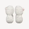 Sapatilha com atacadores 3XL para mulher em branco/rosa claro