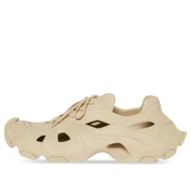 HD Sneaker com atacadores e recortes «Beige» 702416W3CES9300