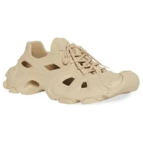 HD Sneaker com atacadores e recortes «Beige» 702416W3CES9300