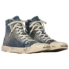 Sapatilha de cano alto Paris «Blue Destroyed Denim and Rubber» 688756W3RCL4090