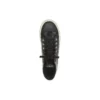 Sapatilha de cano alto Paris «Couro preto e borracha branca» 688756W3RCA1090