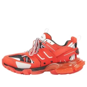 Sapatilha de cano baixo Track com sola transparente Vermelho 647742W3BZ16591