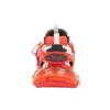 Sapatilha de cano baixo Track com sola transparente Vermelho 647742W3BZ16591