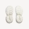 Sapatilha de corrida com laços para mulher em branco/rosa Sapatilha de corrida com laços para mulher em branco/rosa