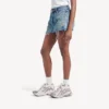 Sapatilha de corrida feminina com brilho em branco/lilás/rosa