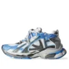 Sapatilha de corrida «Nylon azul e cinzento e tecido semelhante a camurça» 772774-W3RNY4912