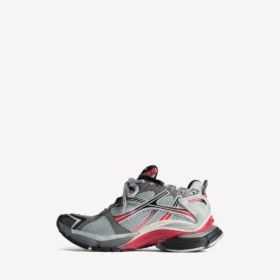 Sapatilha de corrida para homem com efeito degradê em cinzento/vermelho/preto