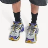 Sapatilha de corrida para homem em roxo/laranja/cinzento