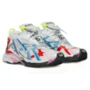 Sapatilha de corrida «Worn Out Branco Azul Vermelho Malha e Nylon» 677402W3RB69645
