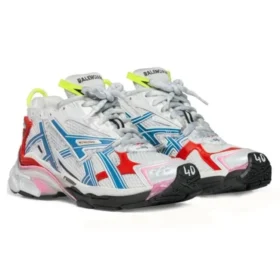 Sapatilha de corrida «Worn Out Branco Azul Vermelho Malha e Nylon» 677402W3RB69645