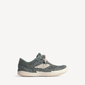 Sapatilha de denim «Hamptons» para mulher em azul/branco sujo
